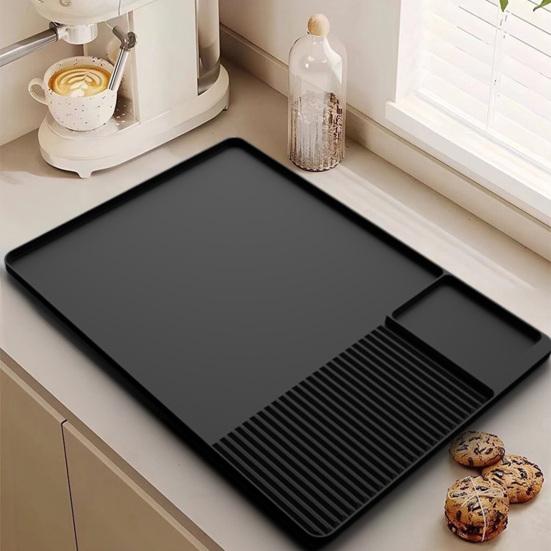 Силиконовый коврик для кофе 24''x16'', непроливающийся коврик для кофейного бара, термостойкий коврик для сушки посуды, шумоподавление, амортизация, аксессуары для кофейного бара