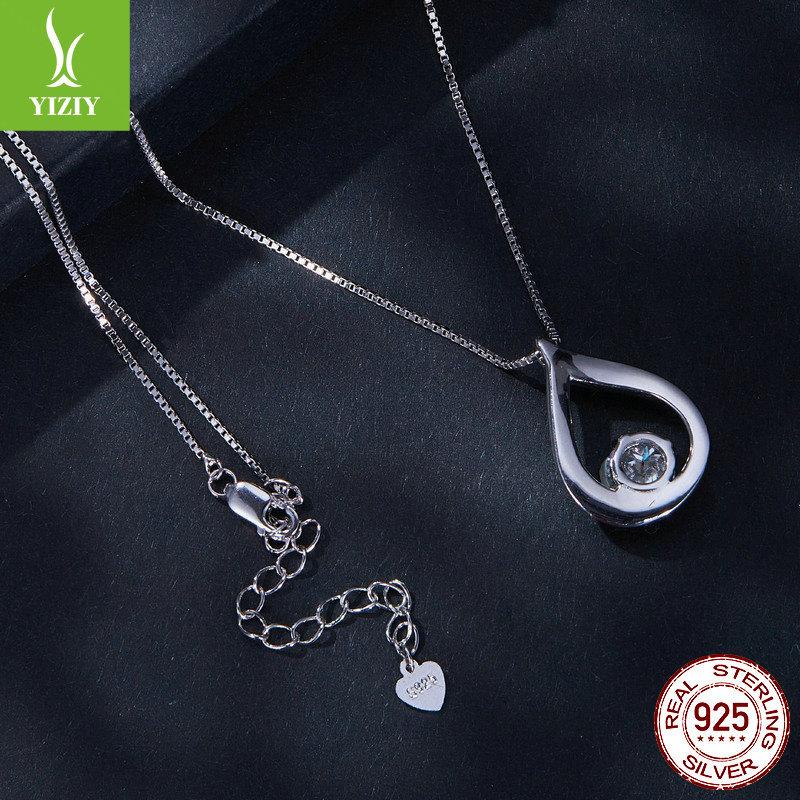 Простой классический набор серьги-подвеска с муассанитом в форме капли воды, легкая роскошь и элегантный стиль, серьги из стерлингового серебра S925.