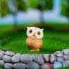 Resin Crafts Owl Miniatures Cute Mini Owl Ornaments Creative Simulation Owl Ornaments  Outdoor