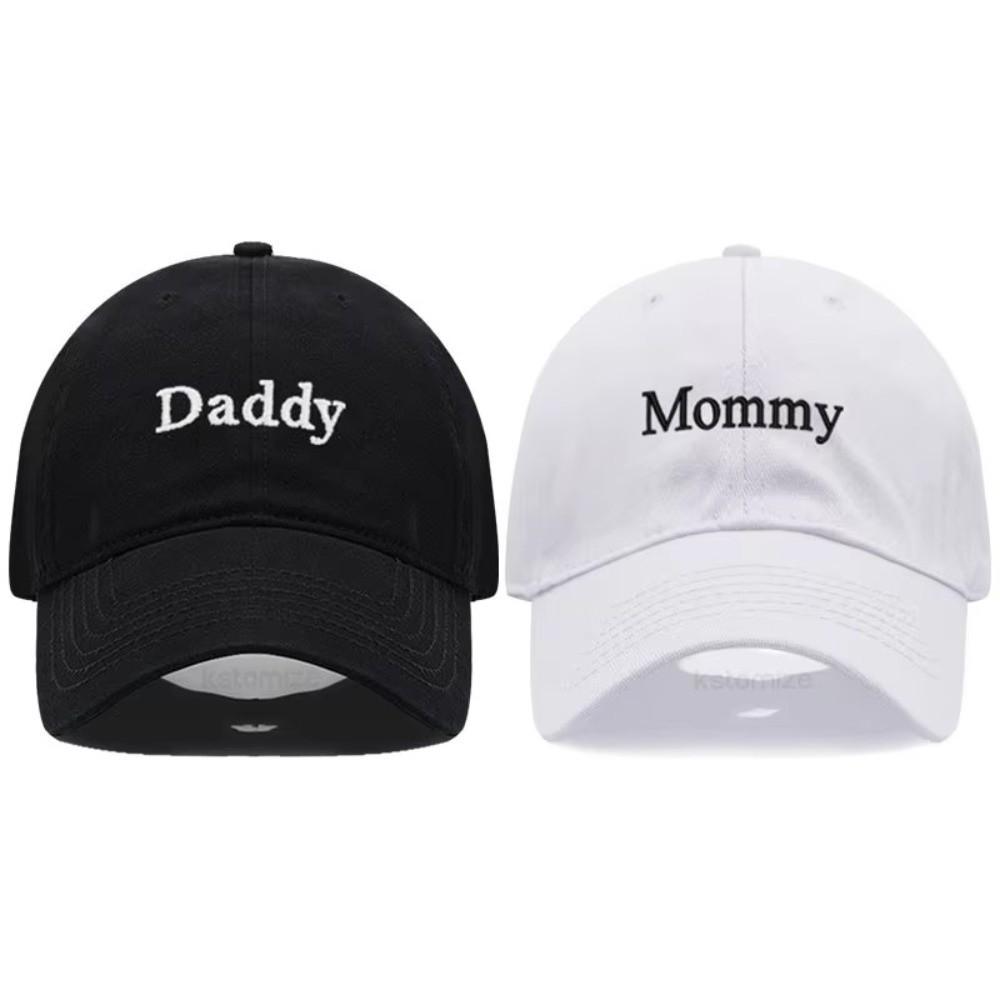 Letter Embroidered Parent Matching Baseball Cap Cotton Dad Hats For Man Women