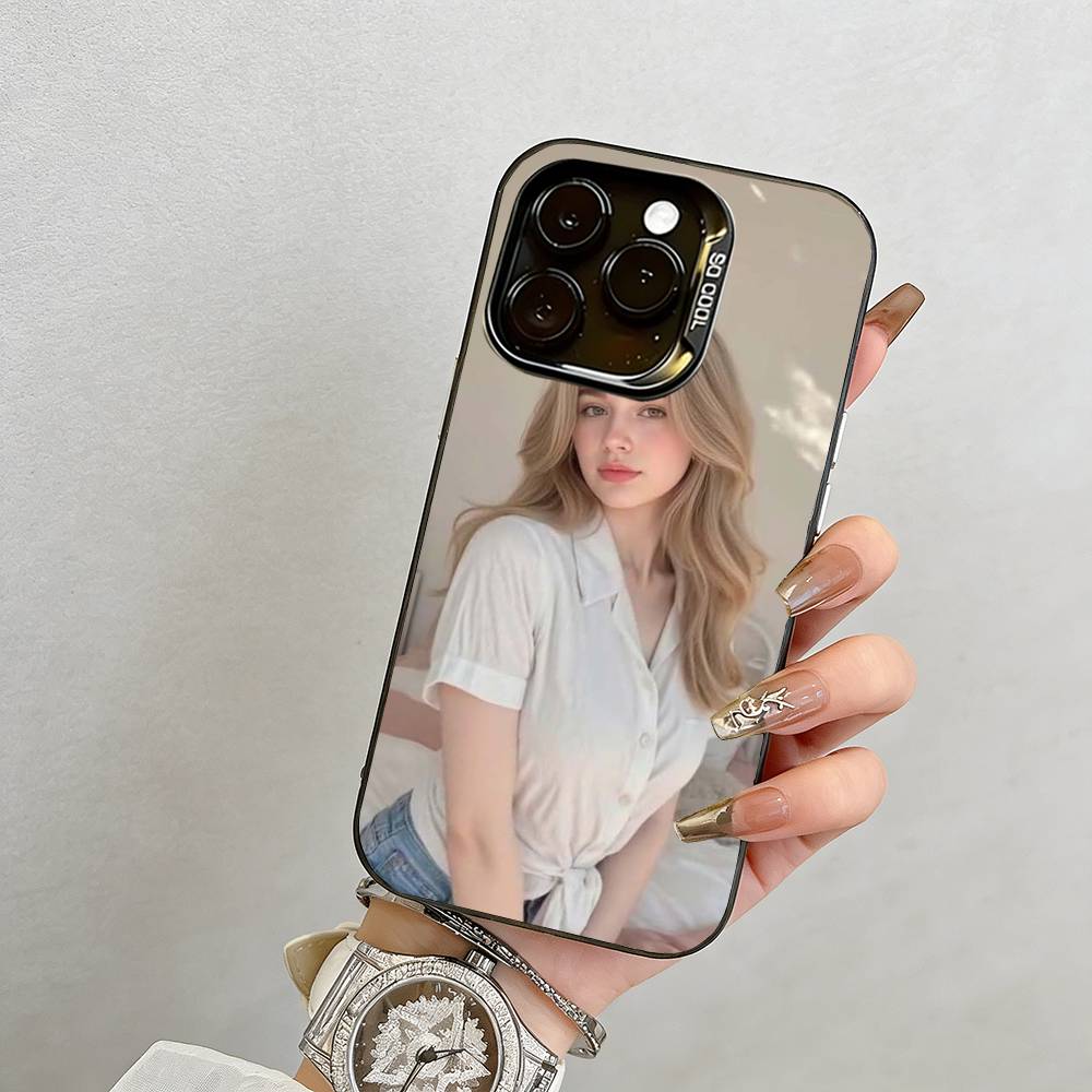 Чехол для телефона для девочек для iPhone 17,16,15,14,13,12,11 Plus,Pro Max,XS,Разноцветный Серебристый Черный Чехол