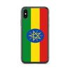 Coque Pour iPhone - Drapeau De l'Ethiopie - iPhone XS - Silicone Souple - Design Fin Et Léger