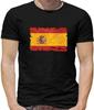 Spain Flag Grunge Flag T-Shirt Madrid Barcelona Country Travel