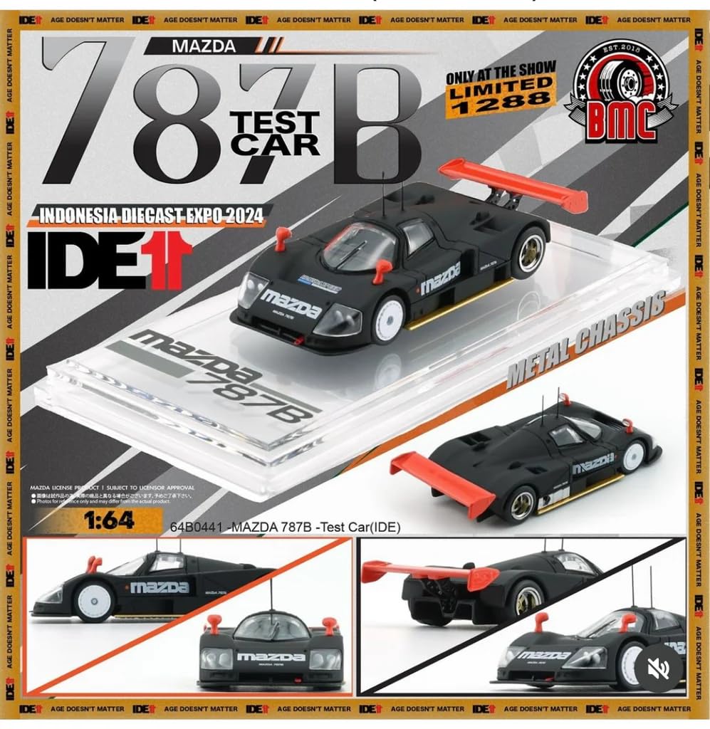 BM CREATIONS 1/64 Mazda 787B Test Car Indonesia Diecast Expo 2024 Limited Edition Miniature Car