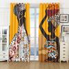 3D Two Africa Black Girls African Art 2 Panel Free Shipping Boys Bedroom Decoration Curtain Living Room Home Curtain