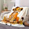 1PC Seasonal Universal Lion King Simba Blanket, Perfect for Home Decoration, Soft Flannel Throw Blanket, Versatile & Cozy for Bedroom, Living Room, Tr