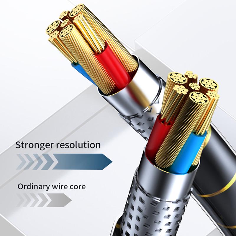 Стерео наушники внутриушные с усиленным проводом и встроенным микрофоном