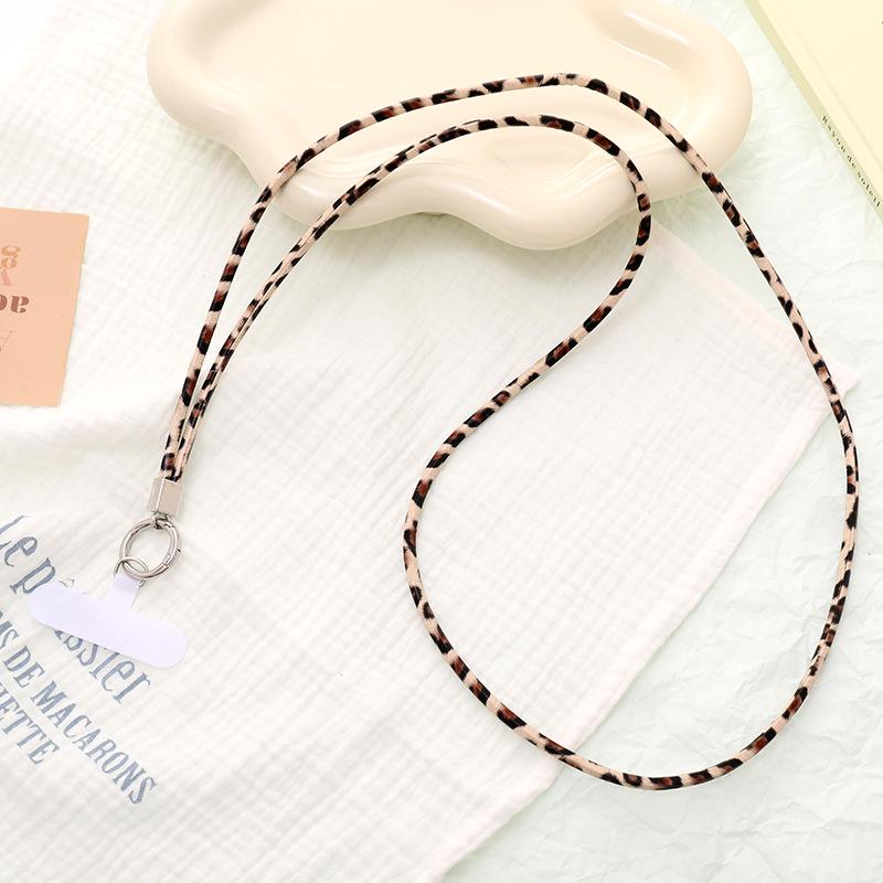 Цепочка для телефона с леопардовым принтом - Универсальный короткий шнурок и ремешок через плечо