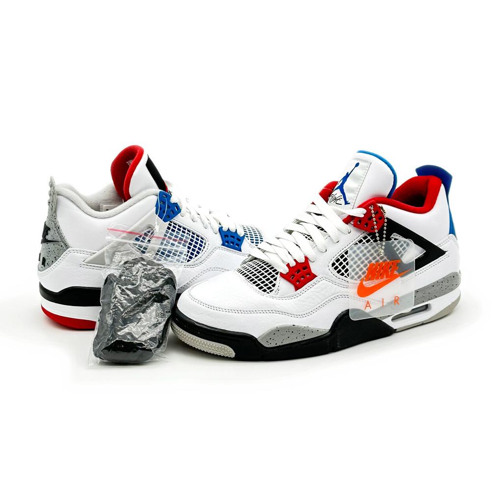 CI1184-146 Nike Air Jordan 4 Retro What The 4 Огненно-красный Военно-синий Серый (Мужской