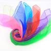 12Pcs Candy Color Square Artificial Silk Dance Scarves Magic Juggling Props