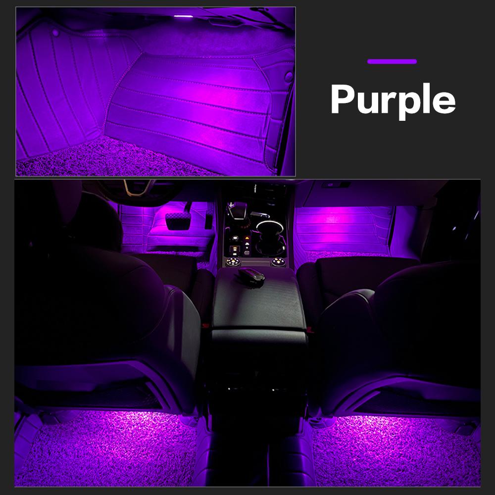 For SEAT Ateca Ibiza ST Toledo Leon 2013 2014 2015 2016 2019 LED RGB Car Footwell Lamp Atmosphere Light Interior Accessories