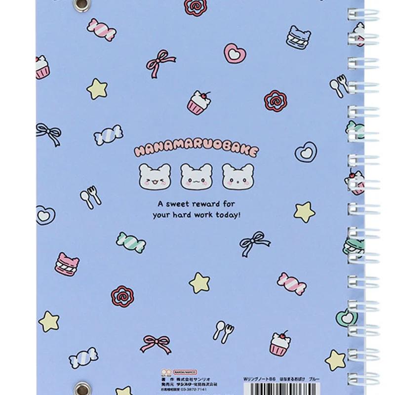 Sanrio HANAMARU OBAKE B6 Ring Notebook ( Pastel Sweets Pop Blue ) Japan NEW