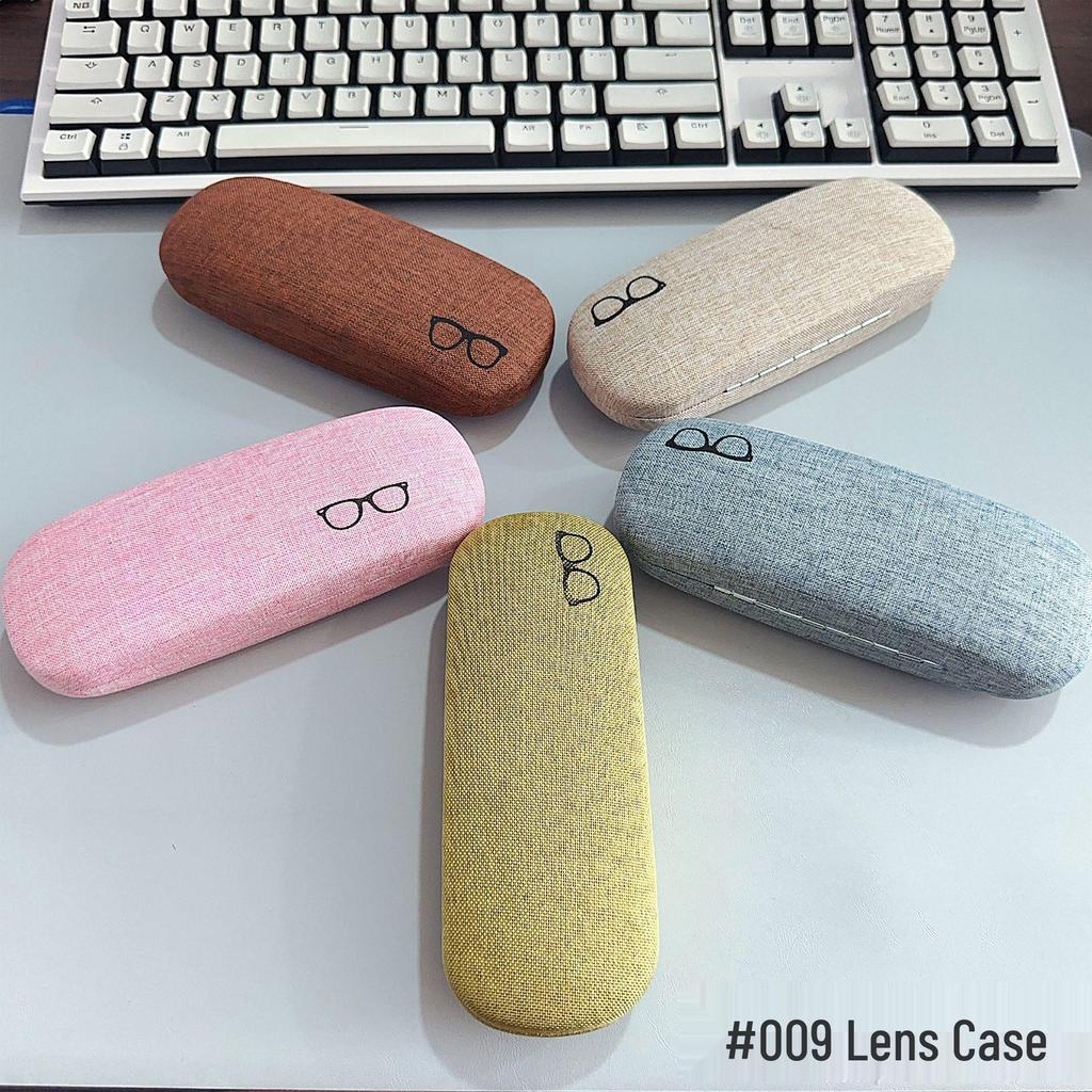 Multi-color Anti-slip Eyeglass Case with Chain and Cloth for Prescription and Reading Glasses