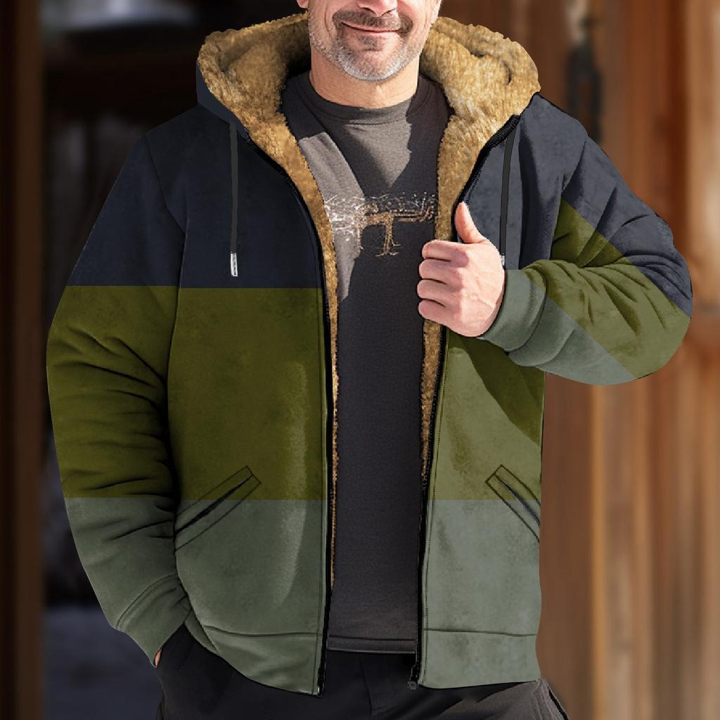 Мужская куртка с цветными блоками, мужская весенне-осенняя повседневная трендовая куртка на молнии с капюшоном