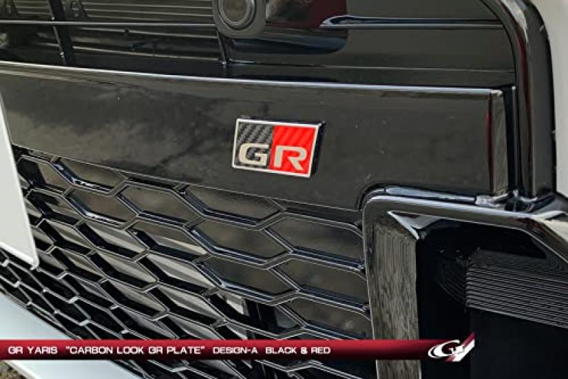 GR Yaris Накладка GR под карбон для боковой части ЛВ ТИП-A ЧЕРН/КРАСН