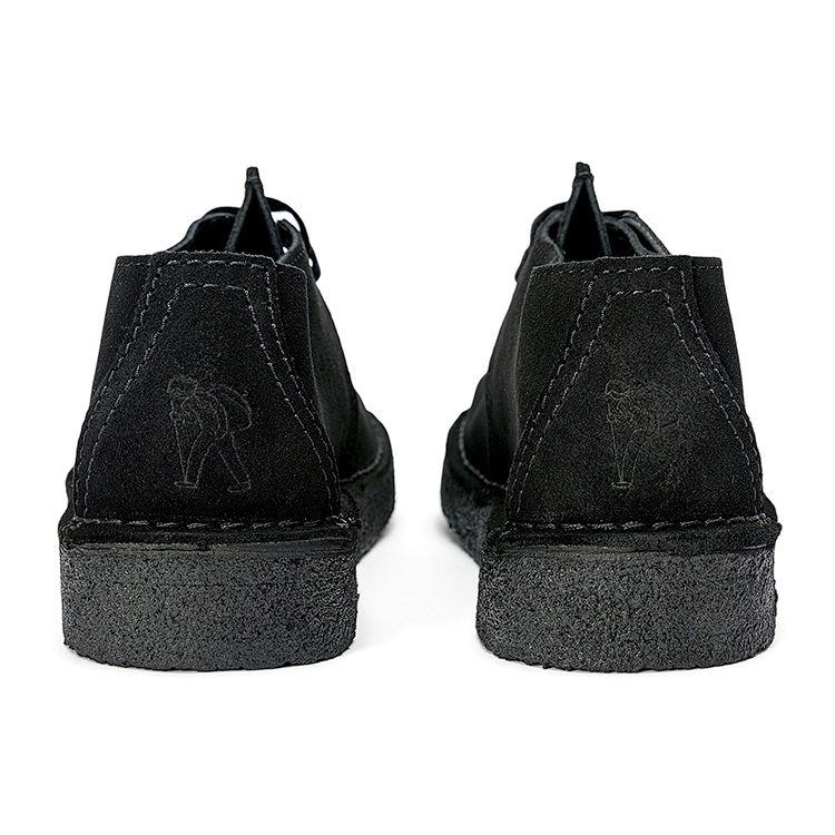 Clarks Кожаные Винтажные Ботильоны на Шнуровке Мужские ботинки Черные 261554867