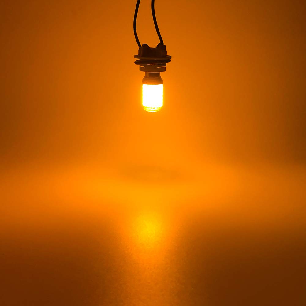 Futwod S25 LED, Одноконтактный, Поворотник, Скрытый цоколь, Защита от гипервспышек, Янтарный 1156, BAU15S, PY21W,