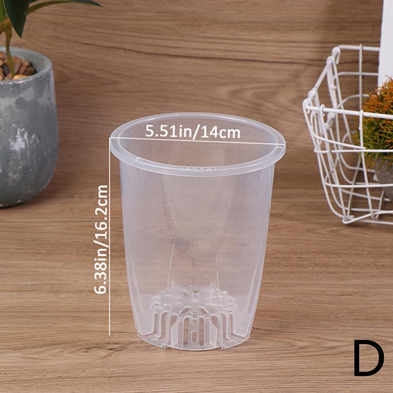 1 шт., цветочный горшок для орхидей, пластиковые горшки с отверстиями, поддон, декоративные контейнеры, утолщенные для комнатного сада, питомника