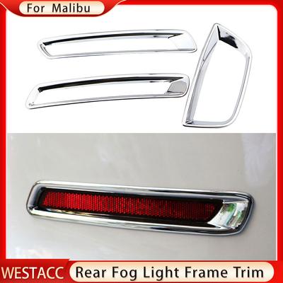 3 шт. ABS хром заднего противотуманного фары автомобиля рамка крышка Накладка наклейка для Chevrolet Chevy Malibu 2012 2013 2014 2015