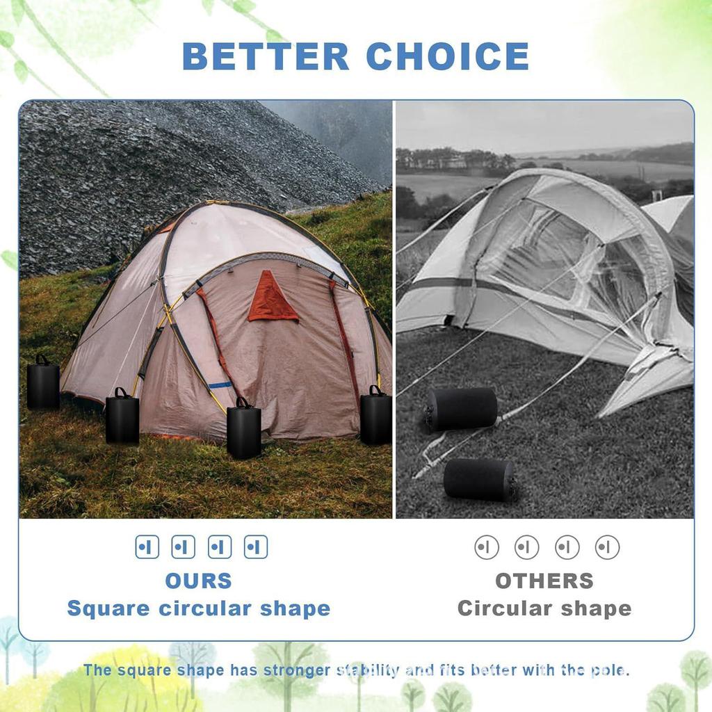 Square Water Bags (10L, 20L, 25L) for Gazebo, Pop-Up Canopy, Tarpaulin