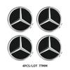 4 шт. 75 мм Колпачки центра ступицы колеса автомобиля AMG Венок Для Mercedes Benz GLE GLK SLK CLA CLK W203 W204 W205 W209 W210 W211 W212