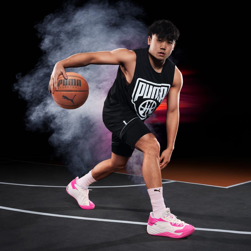 Puma Мужские кроссовки All Pro Nitro White Fluo Pink 313068-02
