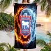 Ipswich Town Football Beach Towel Soft Microfiber Summer Towel Quick Dry Absorbent Towel for Beach Swimming Pool Travel
