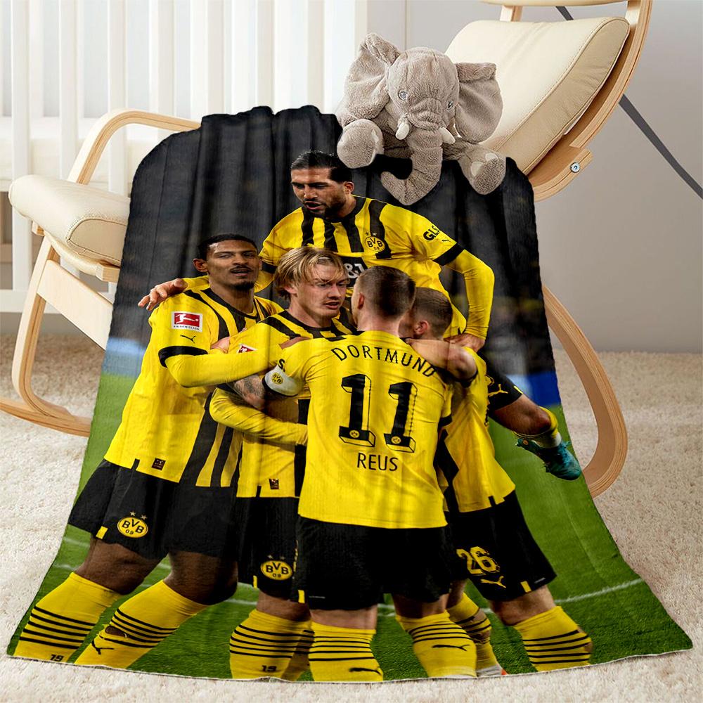 Borussia Dortmund Blanket Soft Cozy Great For Bed Sofa Office For All Seasons Digital Print Ideal Gift For Birthday Valentine'S Day