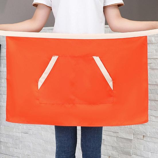 Фартук-нагрудник для работы шеф-повара с масляным полустойким к пятнам водонепроницаемым карманом, рабочий фартук для