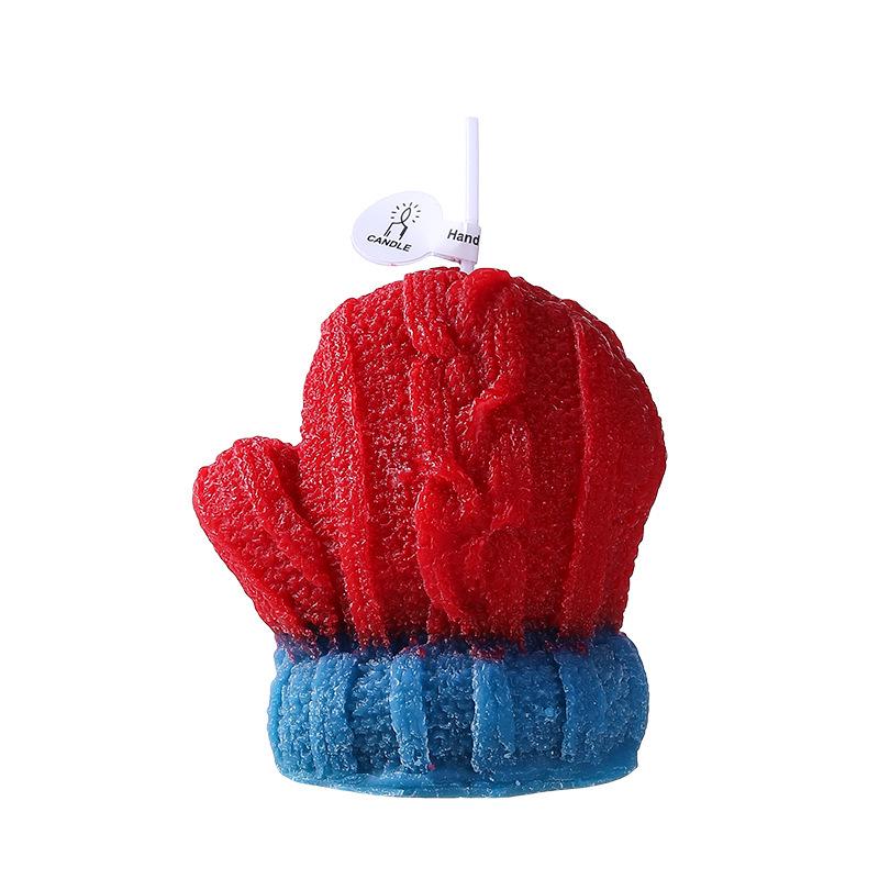 Festive Scented Candle: Christmas Gloves Ornament - Cute Holiday Gift for Healing Atmosphere