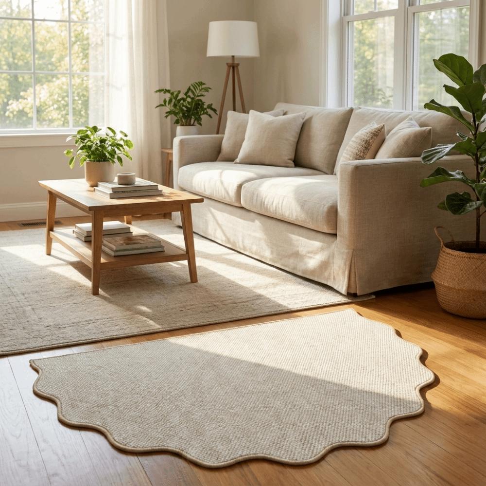 Non-Slip Entrance Door Mat Irregular Welcome Mat Modern Home Decor Dirt Trapping Mat Front Door