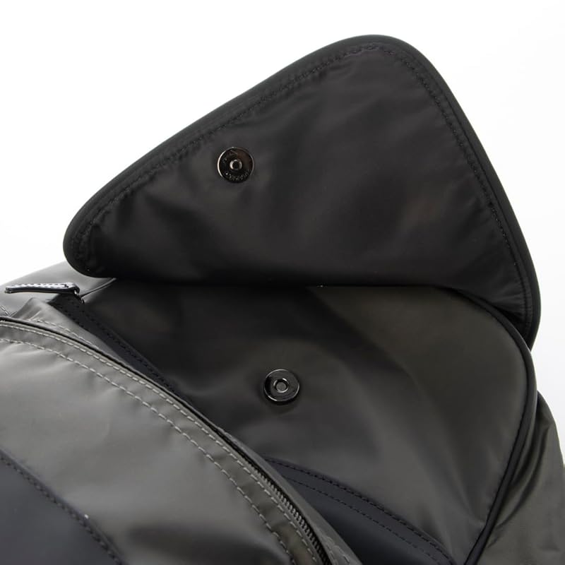 [Isaac Vouet] Y’SACCS Vous Et Nylon X Polyurethane Backpack YV02003 Dark Gray (15)