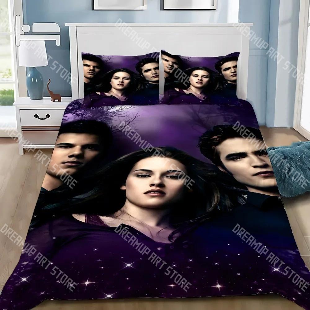 3D Print Bella Vampire Twilight Saga Bedding Set Twin Queen King Full Size Duvet Cover Pillowcase Bed boys girls Adult