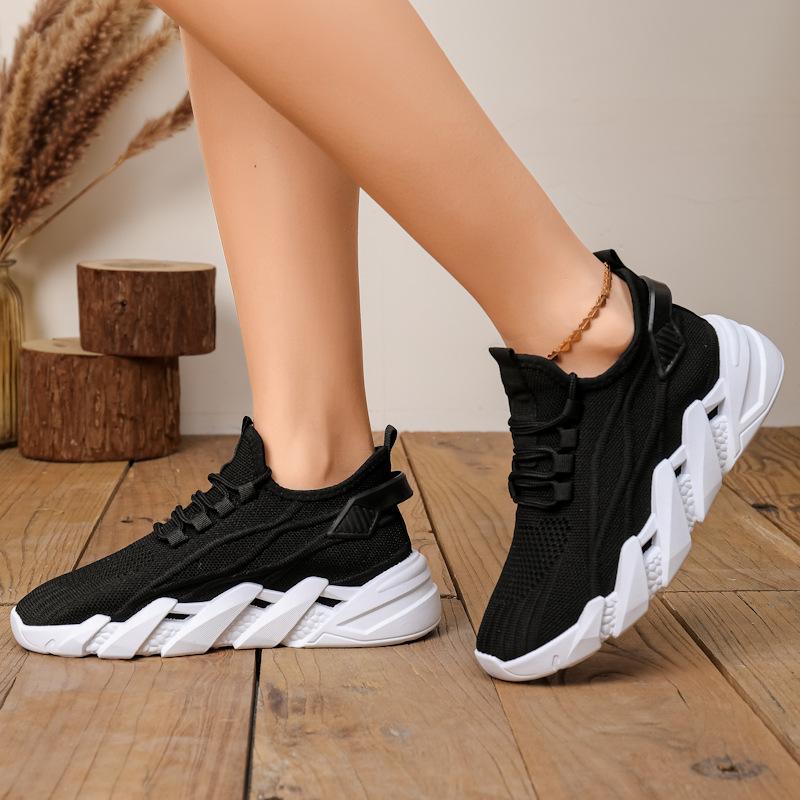 Женские однотонные повседневные спортивные кроссовки Blade с сетчатой шнуровкой, плетением Flight, дышащие кроссовки