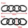 4Ring Car Logo Front Grill Emblem Rear Trunk Badge Stickers For new Sport RS4 2016-2020 RS4 Emblem Decal Decoration Accessories