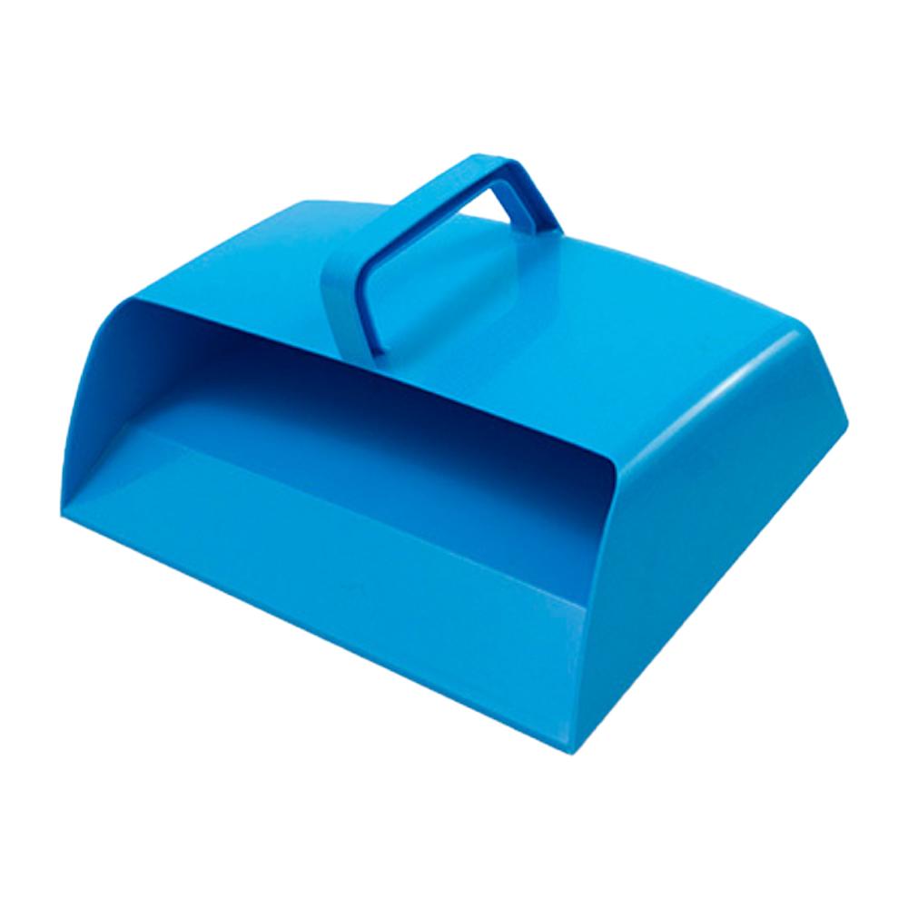 Plastic Hooded Dustpan Blue