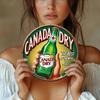 Металлическое Настенное Искусство Винтажная Вывеска Canada Dry 8x12 Дюймов Алюминиевый Ретро Плакат для Бара