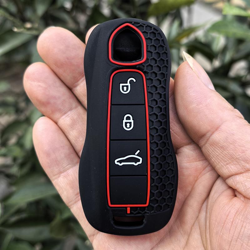 Новый чехол-брелок для ключа автомобиля, накладка, корпус, брелок для Porsche Cayenne Panamera Macan Cayman 911 718 918 958, защитный держатель, аксессуары