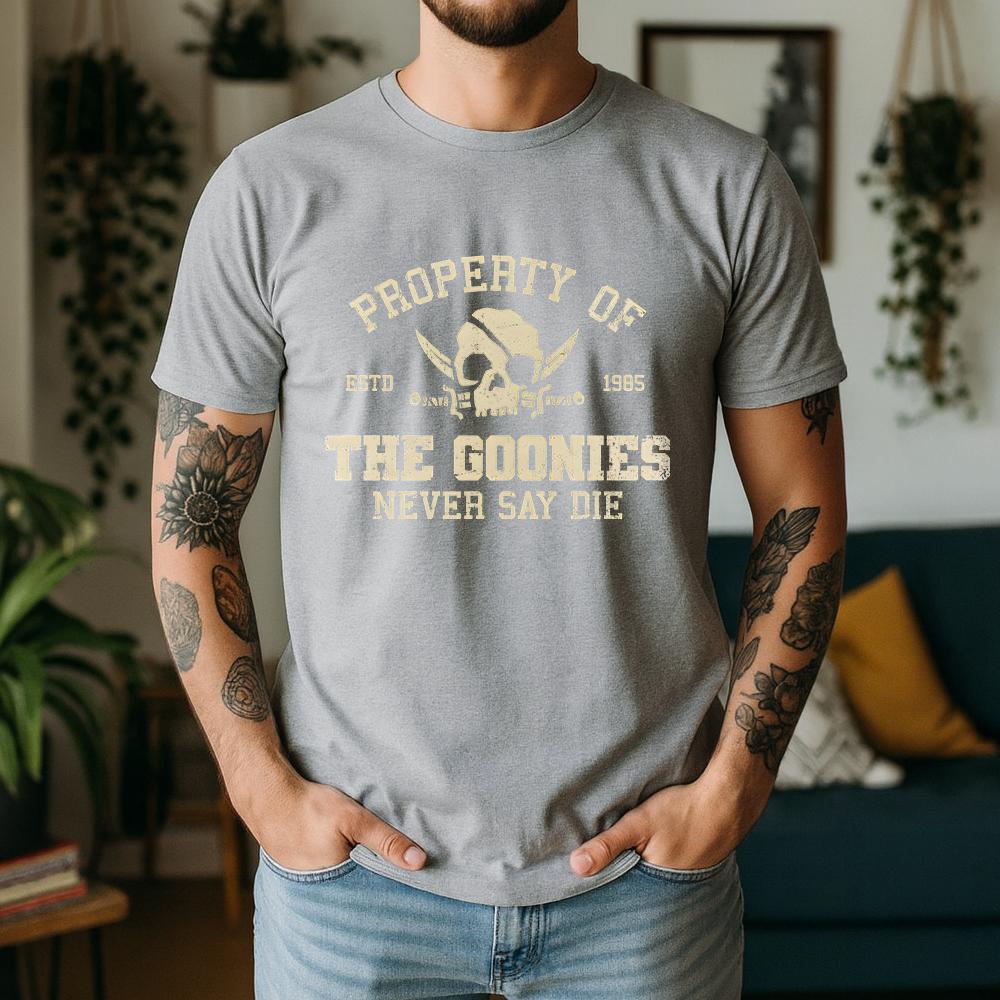 Лето 2026 Графическая оверсайз футболка The Goonies Ретро Кинотематическая с коротким рукавом