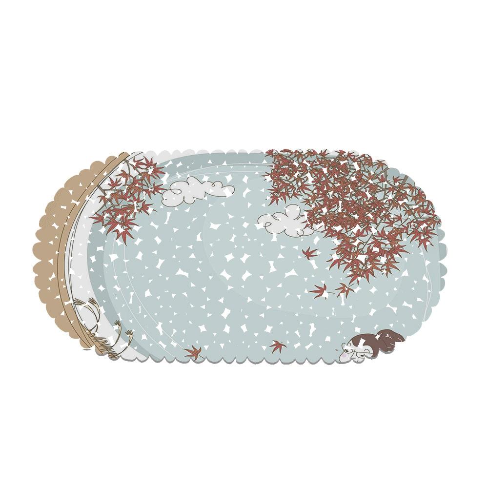 Красивые Иллюстрации Коврик для Балкона Ванной Комнаты Гидрофобный Нескользящий Дверной Коврик Бассейн Общественные Места Нескользящий Напольный Коврик