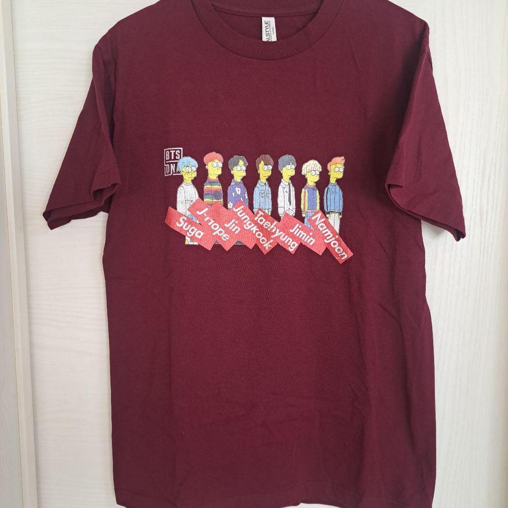 [USED] BTS & The Simpsons Collaboration ALSTYLE T-shirt