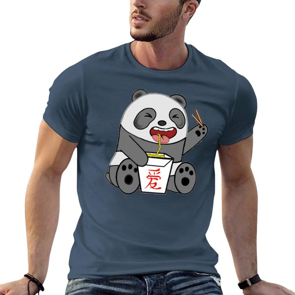 Panda Noodles TShirt Outdoor Work Short Sleeve Top