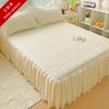 Bedclothes Four Season Universal Cotton Material Bubble Cotton Lace Bed Skirt Concealing Ugliness Hem Color Bed Sheet 150x200cm