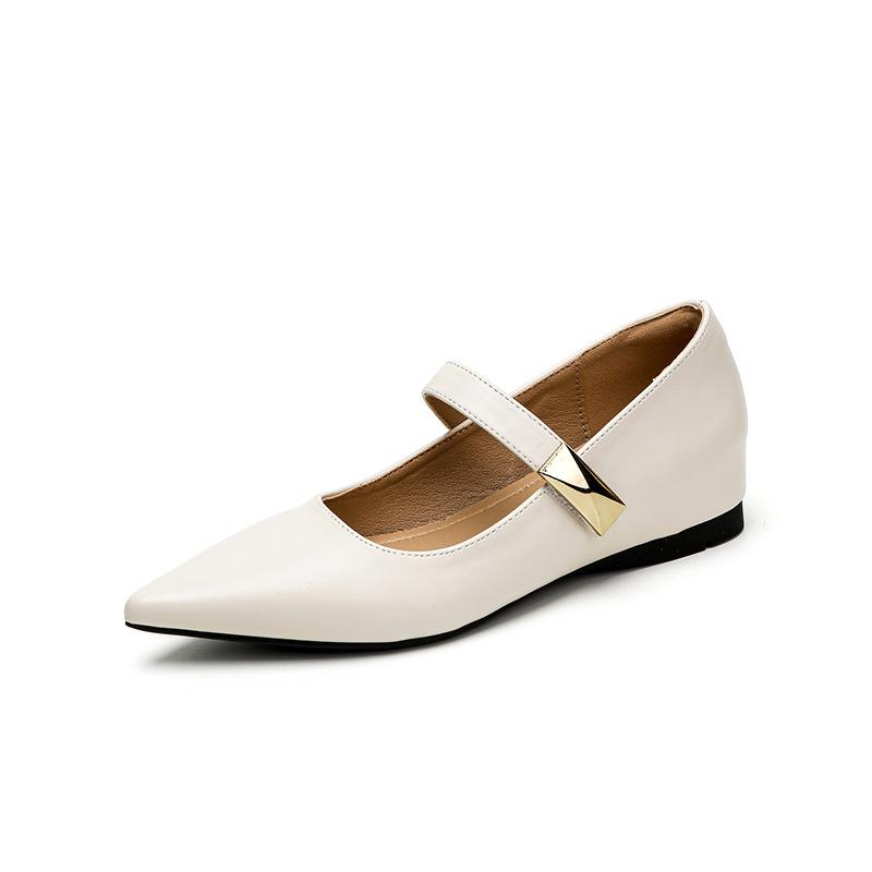 Остроносые туфли-лодочки женские туфли на скрытой платформе осенние новые высококлассные с темпераментом туфли Мэри Джейн на плоской подошве