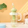 Water bottle summer dopamine large capacity plastic cup simple high value straw big belly cup car with handle car cup