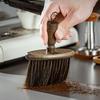 Solid Wood Coffee Powder Cleaning Brush Coffee Grinder Bar Desktop Broom Home Office Kitchen Coffee Shop Gap Cleaning Tool Brush