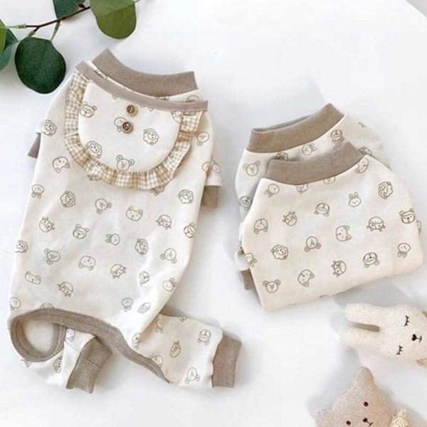 Нижнее белье для собак J Pet Dog, пижама-нагрудник, коричневый