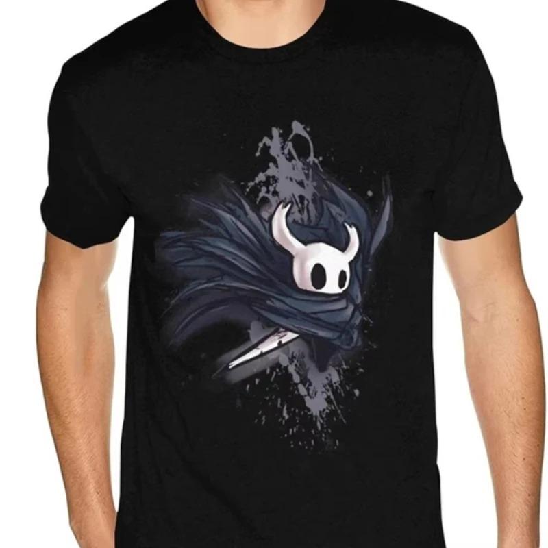 2025 Новые Модные Игровые Футболки Шелковая Песня Графический Hollow Knight Футболка Мужская Череп Графический Готический Аниме Футболка Женская Хлопок Свободный Топ