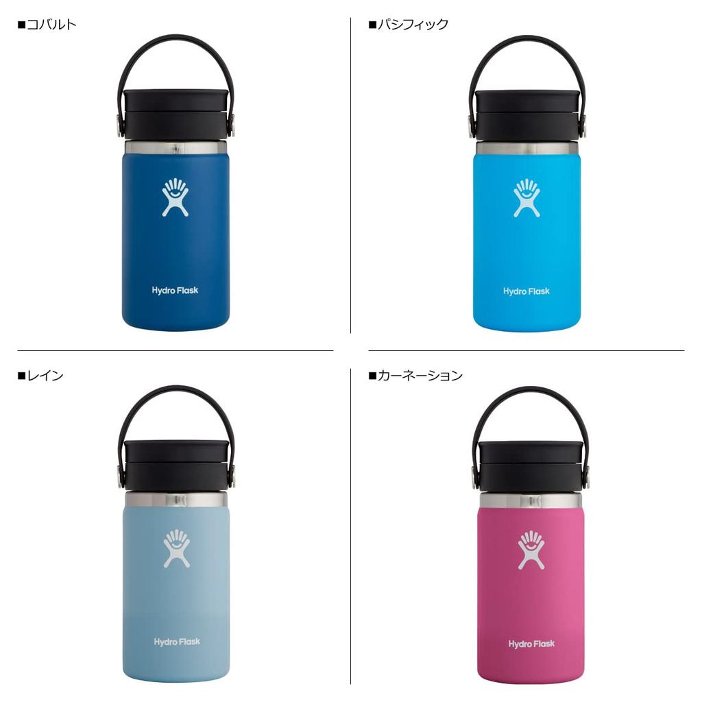 Flex Sip Широкогорлая Кофейная Нержавеющая Сталь 12 унций Изолированная Японская Бутылка, (354мл), Индиго, (Официальный продукт)