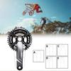 Fiber 3 Sheets MTB Crank Stickers Crank Arm Protective Crank Clear Stickers Crank Protective Film